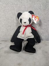 Ty Beanie Babies Fortune The Panda Bear Baby Plush Collectible Vintage picture