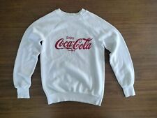 Vintage 80s Enjoy Coca-Cola Classic  Crewneck Sweatshirt Small Made In USA Varat picture