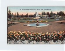 Postcard Fountain in Sunken Gardens Manito Park Spokane Washington USA picture
