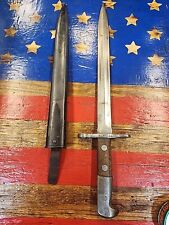 Swiss Model 1918 Elsener Victoria Bayonet & Scabbard for K31 Rifle 3029 picture