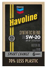 Chevron Havoline Synthetic Blend Motor Oil 5W-20, 6 Quart, Smart Change Box picture