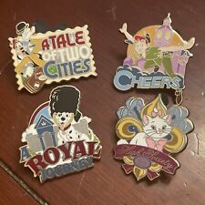 4 Disney Pins ABD Adventures By Disney-Royal Journey UK 101 Dalmatians & Marie++ picture