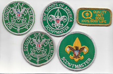 4 Different Scoutmaster Patches & Quality Unit 2003  100% Boys' Life picture