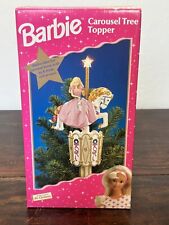 1997 Barbie Carousel Christmas Tree Topper By Mr. Christmas Rare New In Box picture