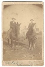 Land Rush, Identified Men En Route Cherokee Strip Settlement 1893, Cabinet Card picture