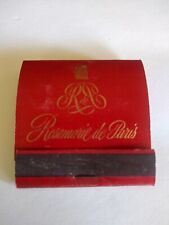 Vintage Matches From Rosemarie De Paris New York City New York picture