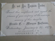 Vintage Wedding Invitation Scrapbook  St. Johnsville NY Mohawk Valley 1879+ BC picture