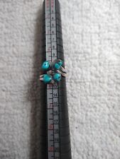 Vintage  Sterling Silver Four  Turquoise Stones Ring Signed MA picture