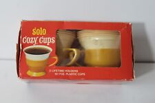 Vintage Harvest Gold Solo Cozy Cups Yellow 2 cups and 7 Refills picture