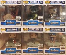 Mint Marvel Avengers Assemble Amazon Deluxe Funko Pops Set Complete With Base picture