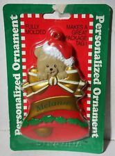 1998 Stravina Personalized Melanie Christmas Ornament or Gift Tag Bear on Bell picture