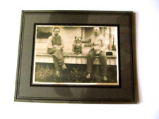 Early 1900's Cabinet Photo 2 Men & Dog picture
