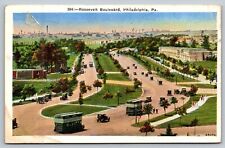 Philadelphia PA-Pennsylvania, Aerial Roosevelt Boulevard, Vintage Postcard picture