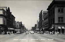 Racine WI Main St. c1940s Real Photo Postcard picture