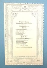 ROYALTY Queen Victoria Music & Dance Program FROGMORE HOUSE Paper Lace Border picture