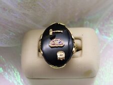 MENS 10K YELLOW GOLD VINTAGE FREEMASON S RING*SIZE 8*PROVENANCE picture