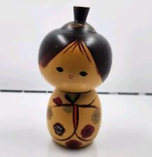 Vintage Japan Sosaku Kokeshi Doll Wood 5.5” picture