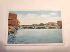 Postcard Vintage Main Street Bridge, Charles City, Iowa A88 picture