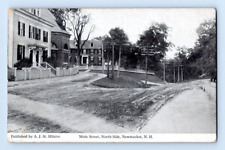 1917. MAIN ST. NORTH SIDE, NEWMARKET, NH. POSTCARD ST6 picture