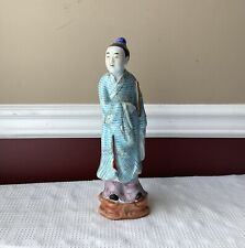 Antique/ VTG Chinese Fencai Porcelain Male Figurine 12