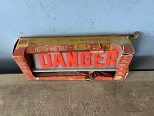Vintage Automobile Emergency Two Sided Light Sign picture