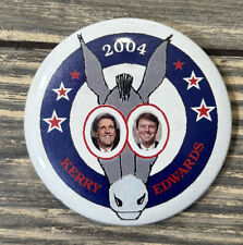 2004 Kerry Edwards 3” Political Pin picture