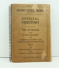 Railway Express Agency Official Directory 1939 No. 7 picture