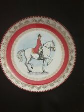 Vintage Steinbock-Email Studio Horse Plate  Austria Enamel On Metal Hand painted picture