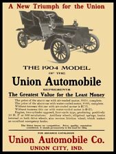 1904 Union Automobile of Union City Indiana NEW METAL SIGN: 9x12