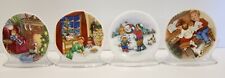 Vintage Hallmark Keepsake Ornament Collectors Plates With Stands Lot of 4 picture