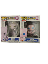 Funko Pop Pokemon - Mewtwo #581 and Mew #643 Set of 2 With Protectors picture