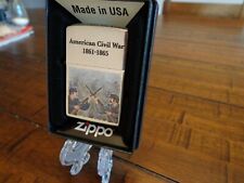 AMERICAN CIVIL WAR 1861-1865 SOLDIERS FIGHTING ZIPPO LIGHTER MINT IN BOX picture
