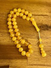 Natural German Amber 33 Beads Misbaha Tasbih Faturan Prayer Beads Rosary picture