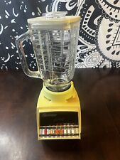Vintage Osterizer Galaxie Blender Dual Range 10 Harvest Gold Retro Works On All picture