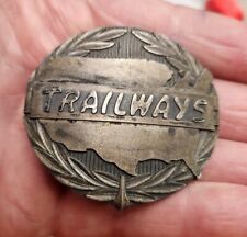 Vintage TRAILWAYS BUS LINES Cap Badge picture