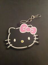 HELLO KITTY Rubber/Plastic Flexible Keychain/Charm Sanrio Forever 21 Black/Pink picture