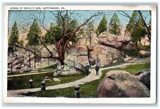 c1930's Scene At Devil's Den Gettysburg Pennsylvania PA Vintage Postcard picture