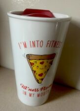 I’m Into Fitness-Fit’ness Pizza In My Mouth Travel Mug Ceramic White  picture