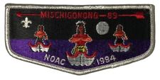 Mischigonong Lodge 89 Lake Huron Area Council MI 1994 NOAC Flap GRY Bdr (YX1304) picture