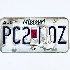 2020 United States Missouri Bluebird Passenger License Plate PC2 D0Z picture