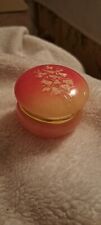 genuine alabaster trinket box Hand made in Florence italy picture