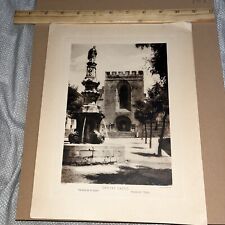 Vintage Print Cistercian Monastery of Santa Maria de Santes Creus Church Spain picture