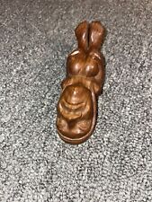 Unmarked Carved Tiki Smoking Pipe  brown color picture
