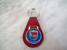 MORRIS  MINI  COOPER   KEY CHAIN   SUEDE  TYPE LEATHER picture