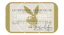 LIFETIME PLAYBOY CLUB MEMBERSHIP CARD - VINTAGE REMIX - GOLD VERSION picture