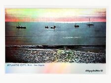 Clam Diggers, Atlantic City, New Jersey Postcard - HOLOGRAPHIC SILVER GleeBeeCo picture