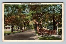 Jacksonville, FL-Florida, Riverside Avenue, c1929 Vintage Postcard picture