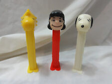 LOT 3 Pez PEANUTS ~ Woodstock, Lucy, Snoopy ~ Issue A ~ Thin Feet picture