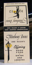 Rare Vintage Matchbook Cover D3 New York Massachusetts Treadway Inns Lodging picture