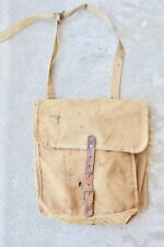 Vintage WWI US military satchel bag leather and canvas m1917 picture